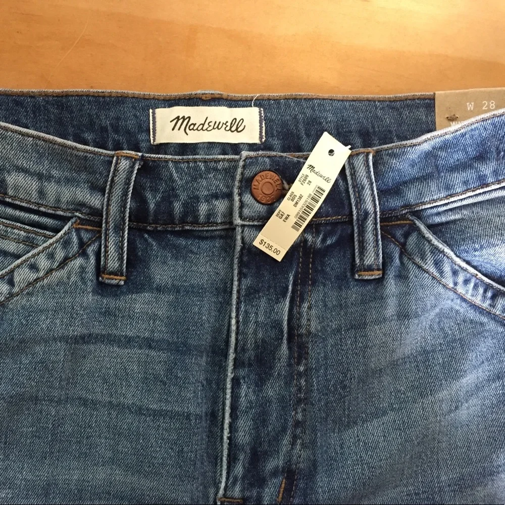 BRAND NEW! Madewell Wide Leg Drop Hem Cropped crop Size-28 - Picture 2 of 4